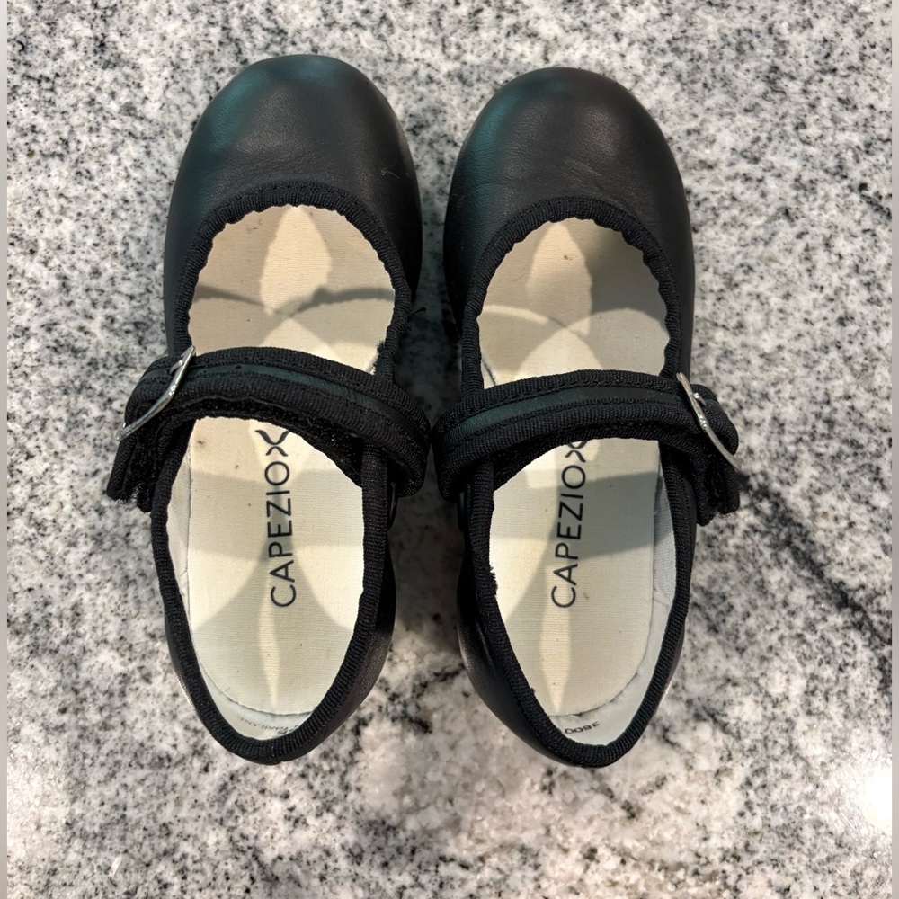 Capezio Black Kid/Toddler Mary Jane Tap Shoes
